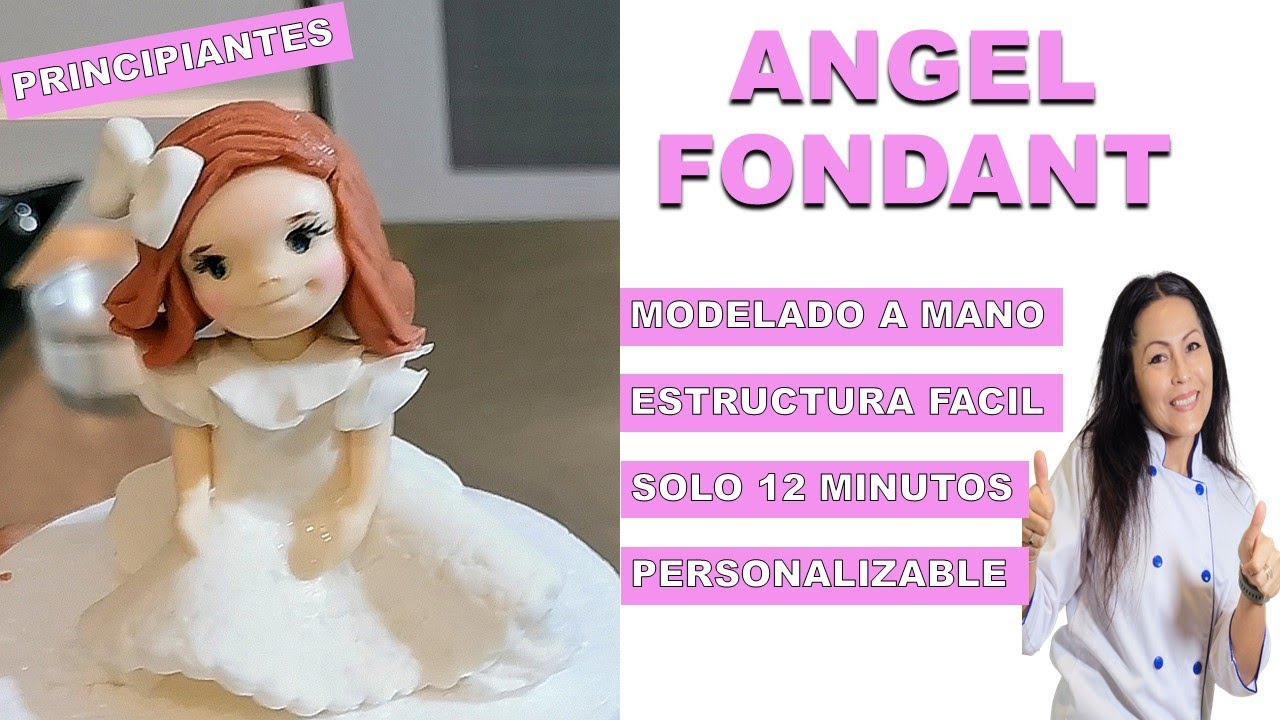 ANGEL - NIÑA - CAKE TOPPER PARA TORTAS  - BAUTIZOS O PRIMER AÑO - FACIL