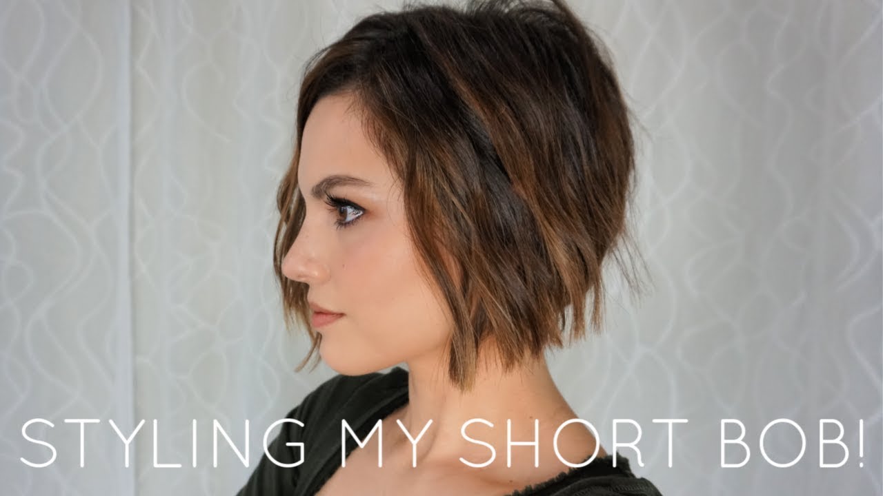 HOW I STYLE MY NEW HAIRCUT | WAVY SHORT BOB