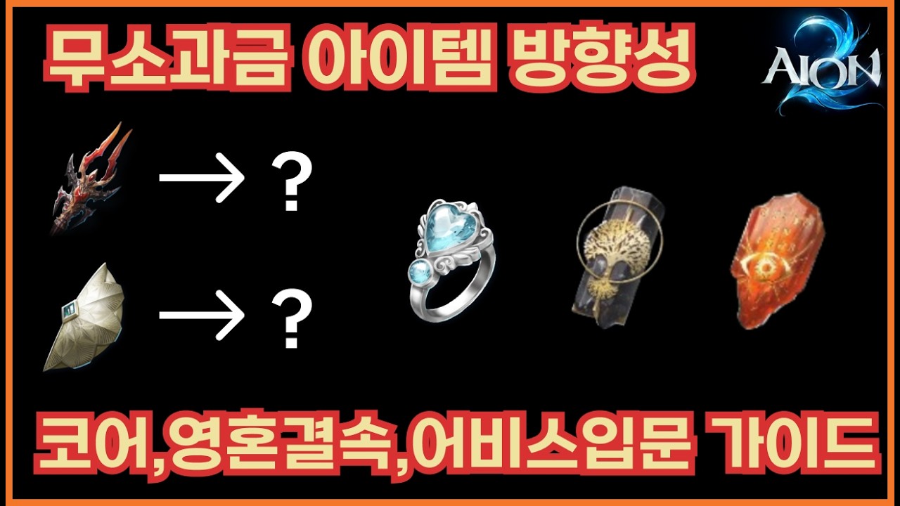 [아이온2]무소과금 아이템 방향성과 어비스 입문기