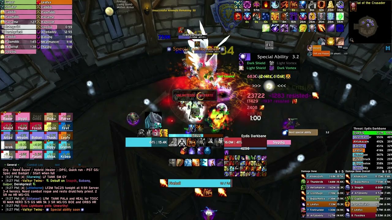 #1 World DPS Twin Val'kyr | Wrath of the Lich King Fire Mage