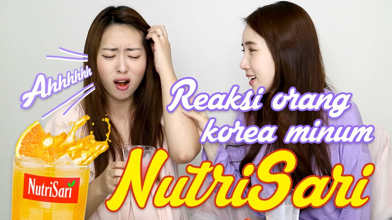 Reaksi orang korea minum NutriSari 누트리사리를 처음 마셔본 한국인들의 반응?!!