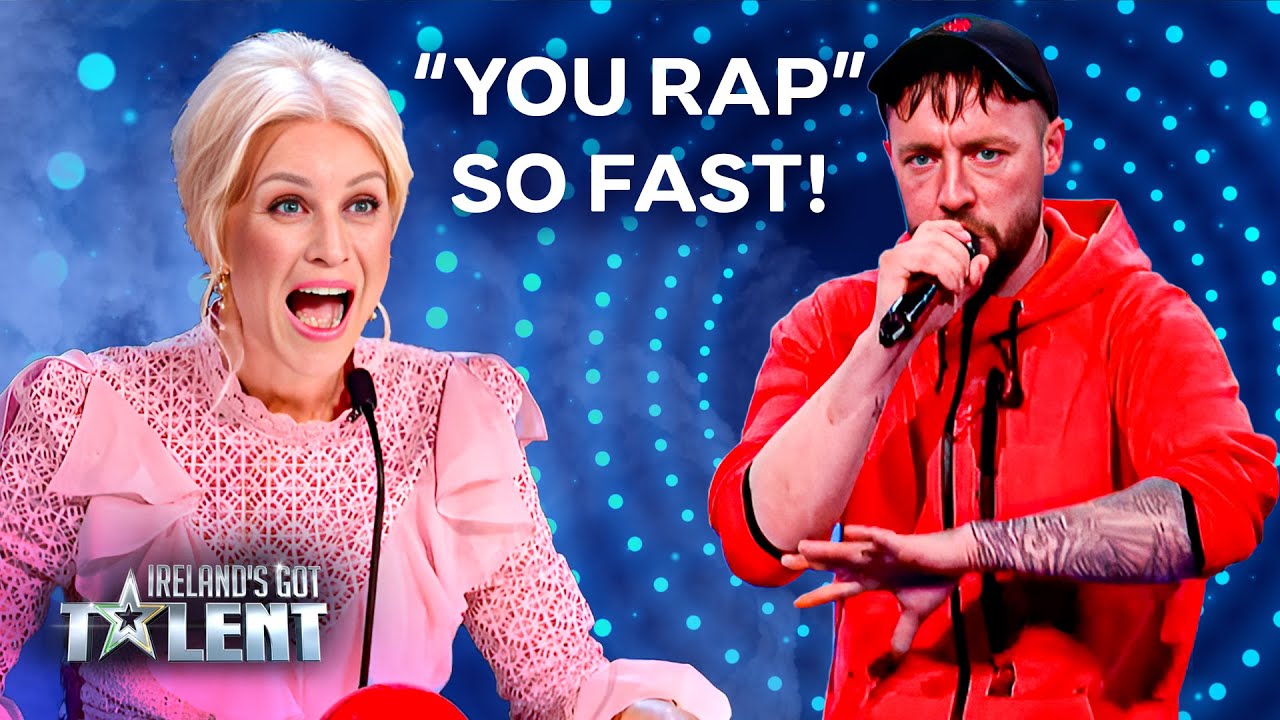This MC's Fast Raps Got the Judges Floored! | Ireland's Got Talent