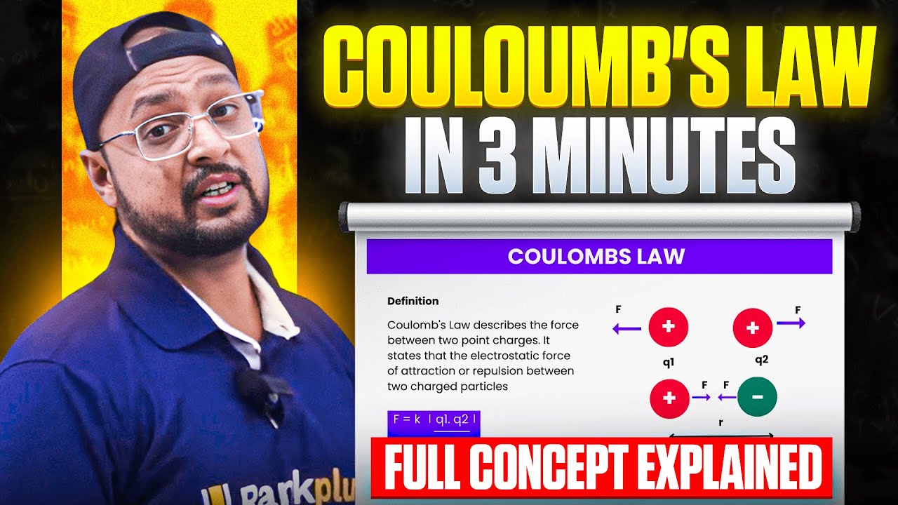 Coulomb&rsquo;s Law FULL CONCEPT Explained in 3 Minutes | Class 12 Physics