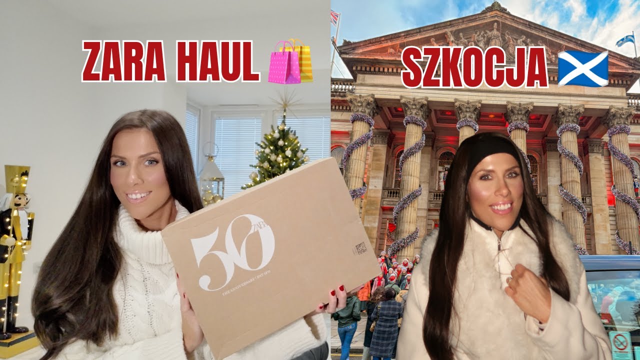 JEDZIEMY DO EDYNBURGA 🏴󠁧󠁢󠁳󠁣󠁴󠁿✨ + ZARA HAUL 🛍️