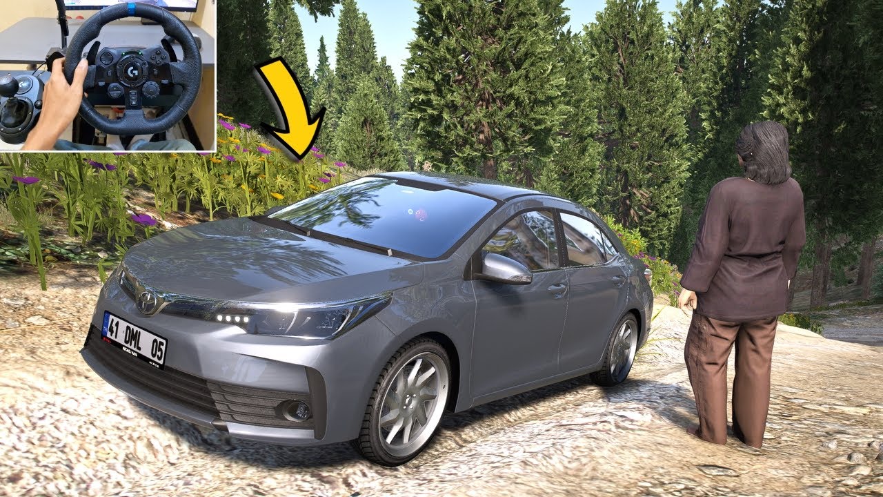 GTA 5 Luxury Private Uber Taxi Job With Toyota Corolla - Steering Wheel Gameplay