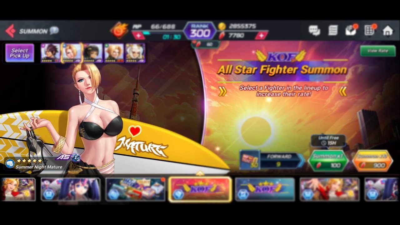 【Kof all star global】Swimsuit mature summon!