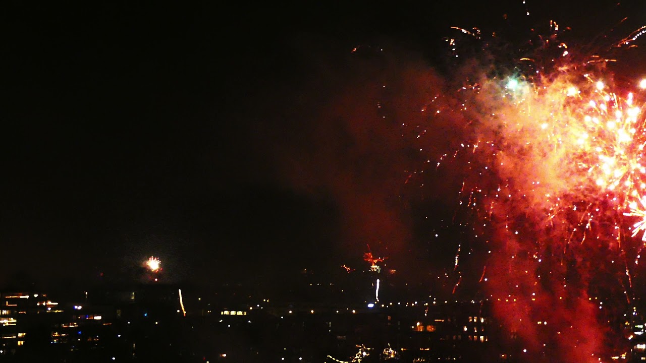 Fireworks Purmerend Wheermolen, the Netherlands. 1 Jan  2022