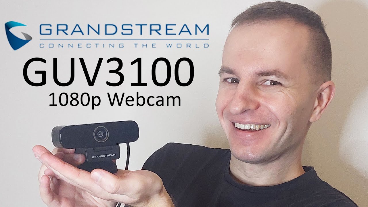 ОБЗОР, РАСПАКОВКА ВЕБ КАМЕРЫ Grandstream GUV3100 1080p Webcam
