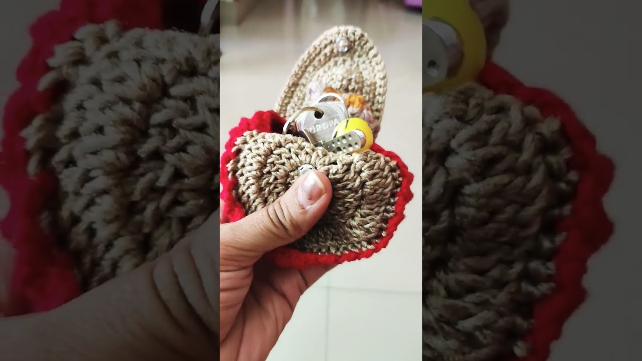 Multipurpose pouch #coin #keychain #handmade #crochet