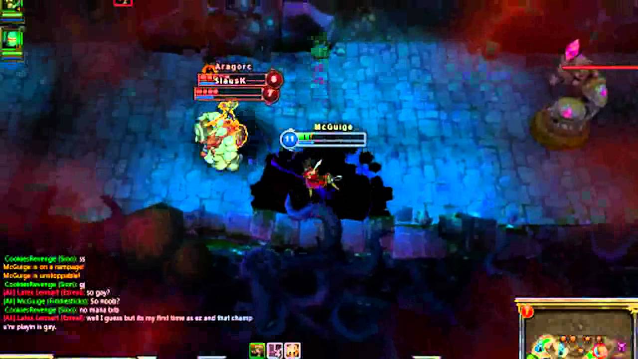 League of Legends WIN! - Fiddlesticks vs. Full hp Morgana and Gragas