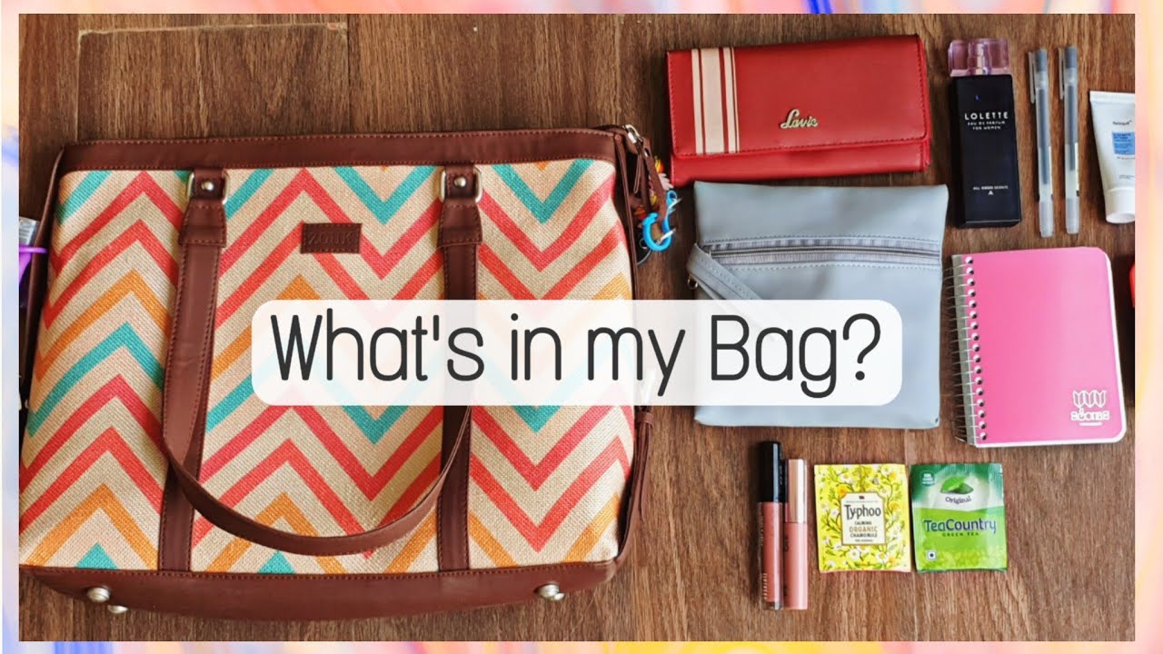 WHAT'S IN MY BAG ?! bag essentials/ emergency kit// himanishah