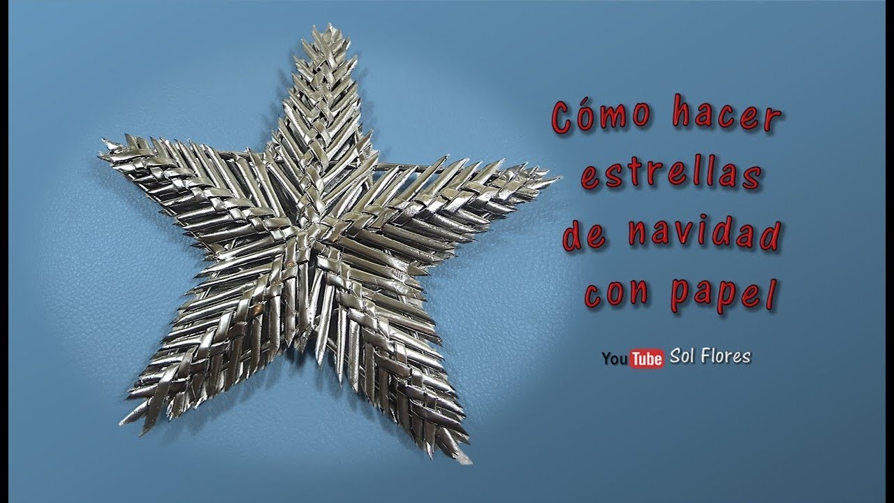 Cómo hacer estrellas de navidad con papel - How to make christmas stars with paper