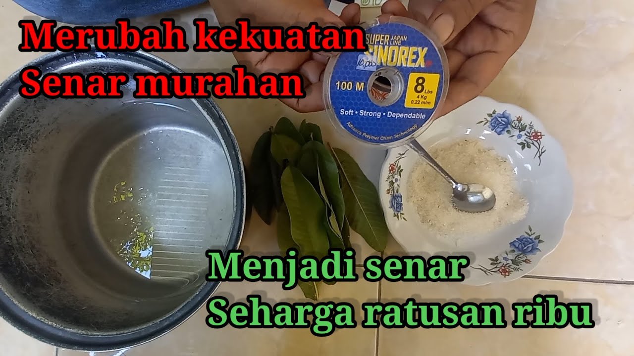 BONGKAR.!!MANCING RAHASIA MERUBAH KEKUATAN SENAR PANCING MURAHAN JADI LUAR BIASA