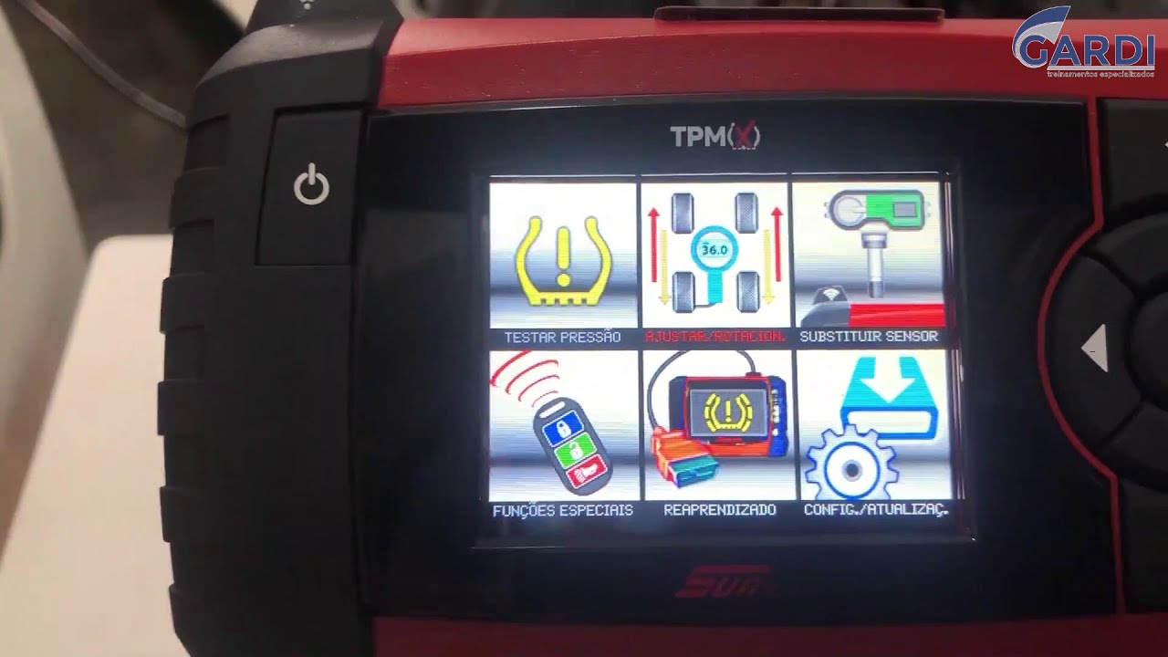 Diagnóstico completo do sensor de pressão do pneu