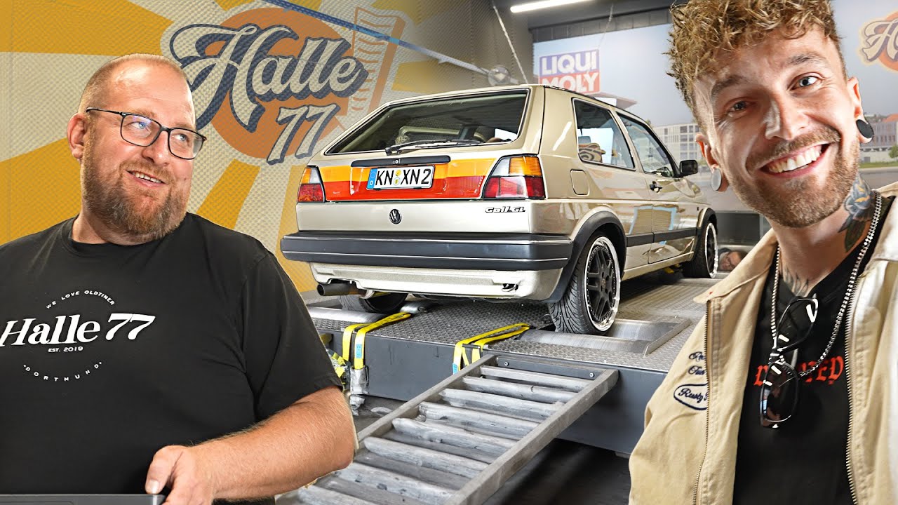 Mein VR6 Golf verbl&uuml;fft Marco Degenhardt auf dem Pr&uuml;fstand!