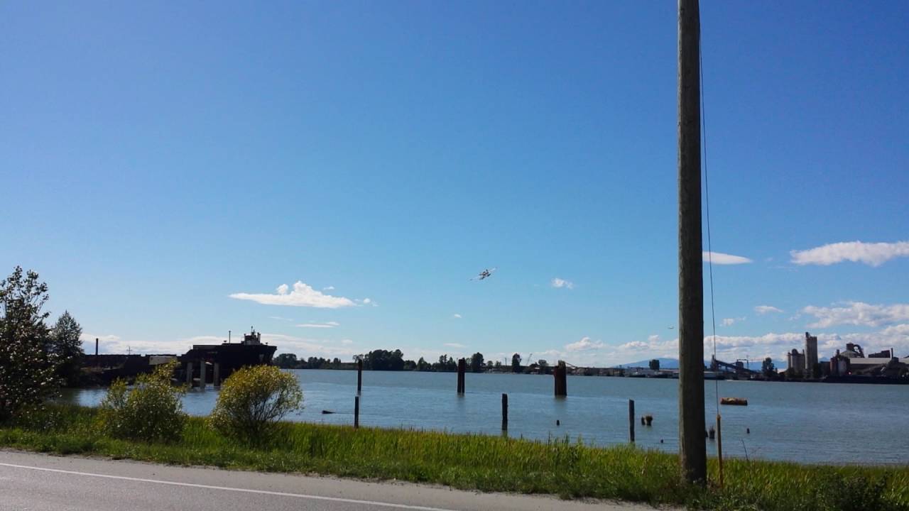 Water bomber on burns bog fire