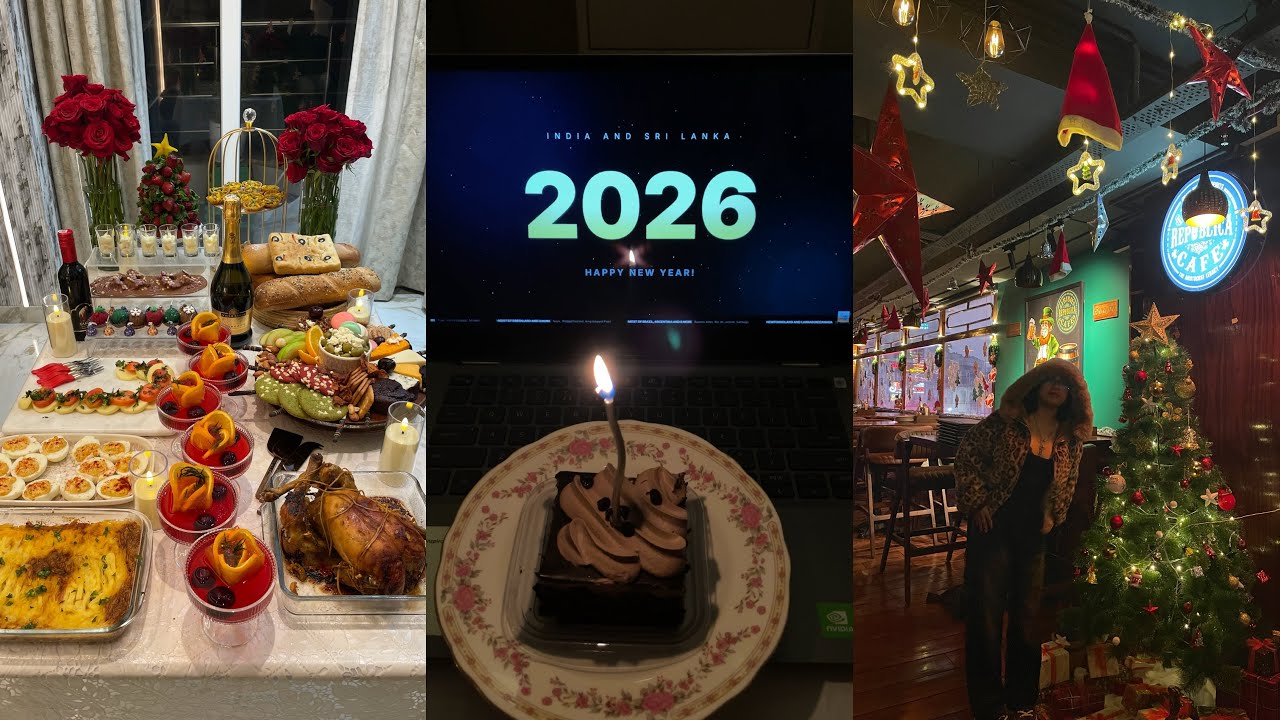 Christmas Eve 🎄and New Year 2026 🎊  celebrations #newyear #vlog #dinnerparty 
