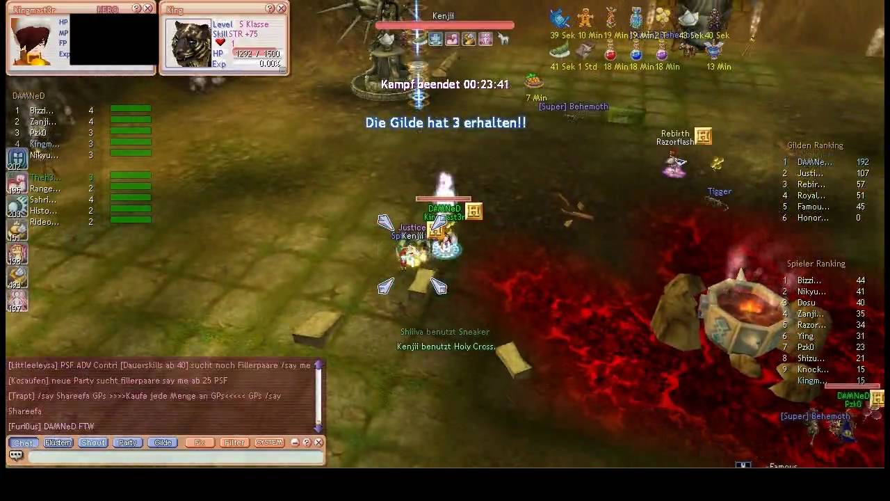 Flyff - Kingmast3r PoV at Guildwar 23.01.2010