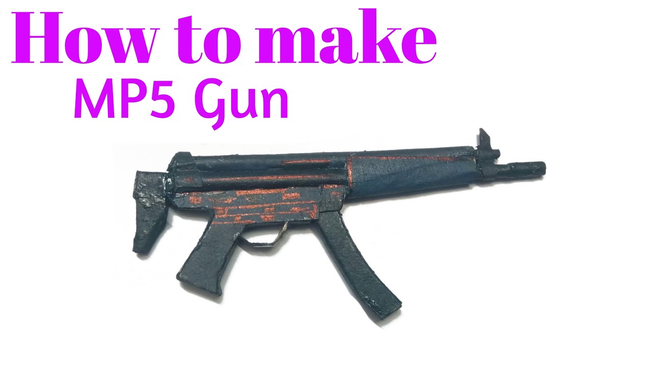 How to make MP5 Gun easily with paper tutorial | Xtreme Maker