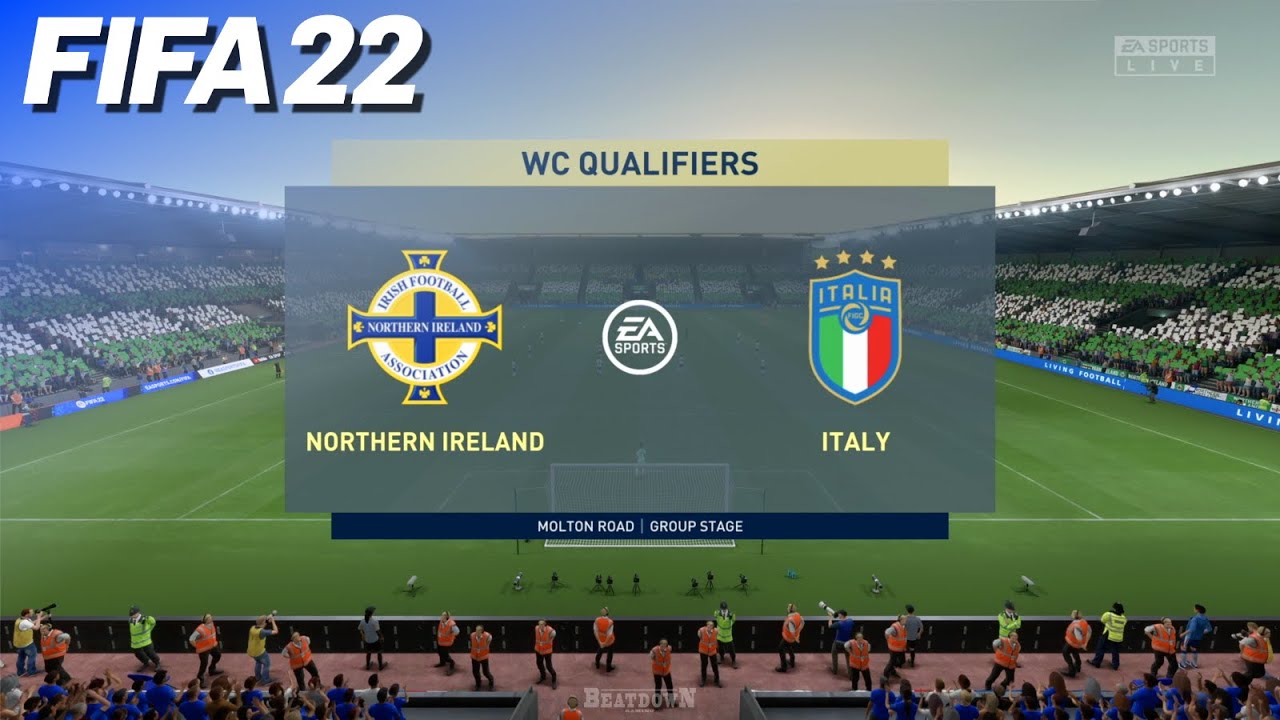 FIFA 22 - Northern Ireland vs. Italy (World Cup Qualifiers) | PS5
