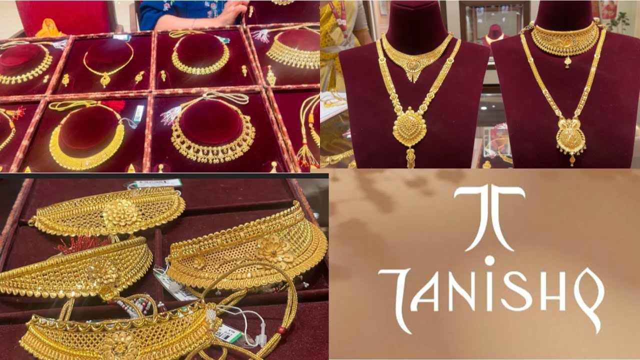Tanishq Bridal Necklace Design with wt &Price |pure 22ct gold necklace |lightweight necklace |choker