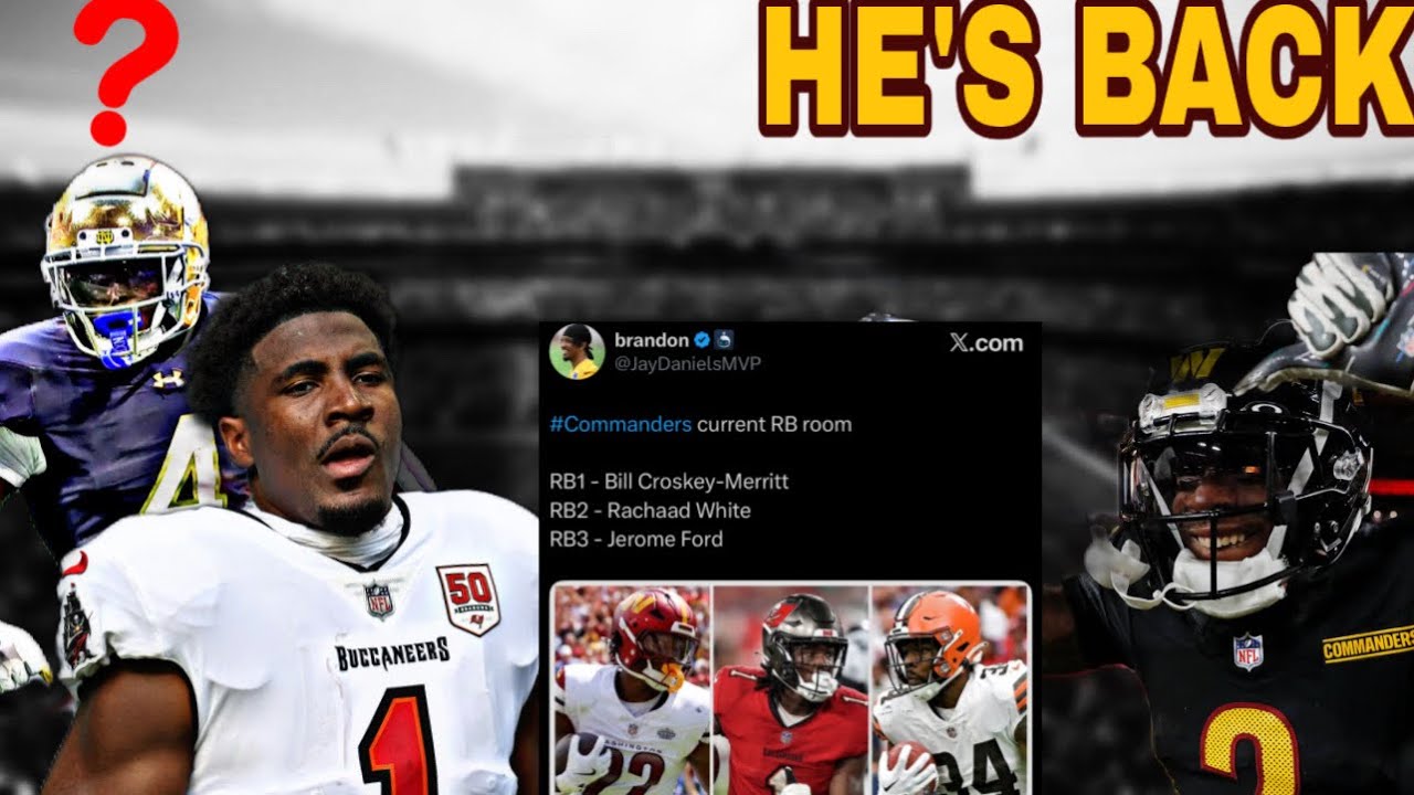 😳 COMMANDERS JUST SIGNED ANOTHER RB… DOES THIS MEAN WSH IS OUT ON  LOVE?! +  MAJOR DEEP THREAT BACK