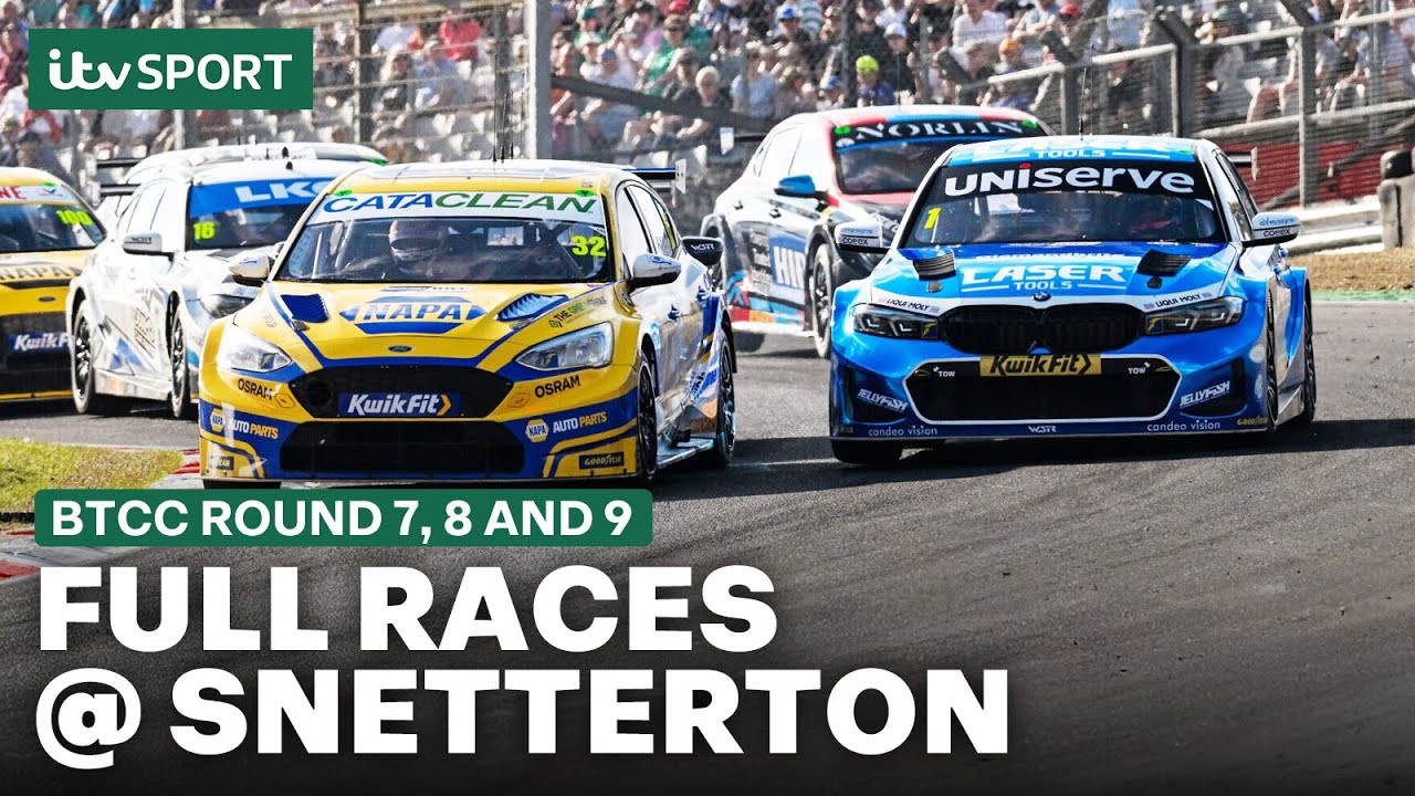 FULL RACES: BTCC Round 7, 8 and 9 @ Snetterton 2025 🏁 | ITV Sport