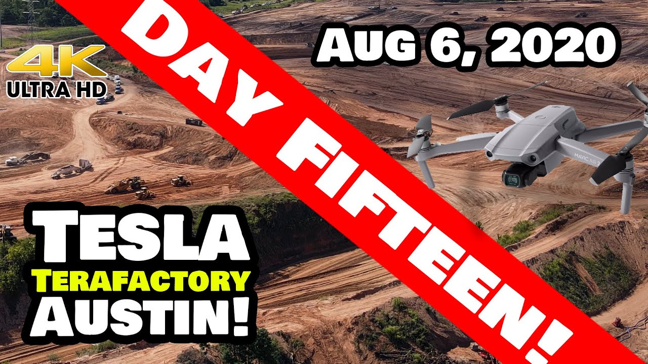 Tesla Gigafactory Austin 4K 8/6/20 - Tesla Terafactory Austin TX - Quick Update Flight - No Overlays