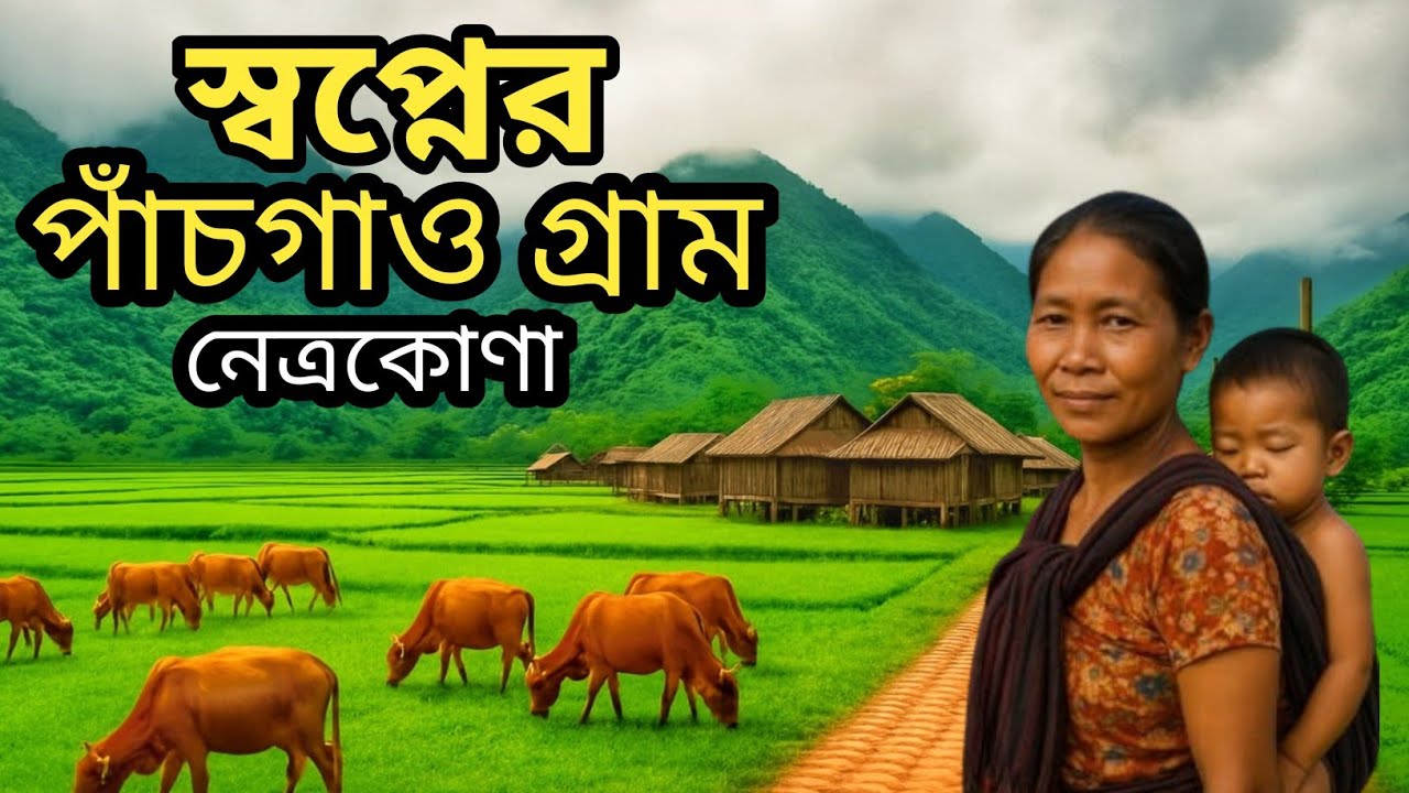 স্বপ্নের গ্রাম পাঁচগাও।গারো আদিবাসী। নেত্রকোণা ভ্রমন।বিরিশিরি চিনামাটির পাহাড়।