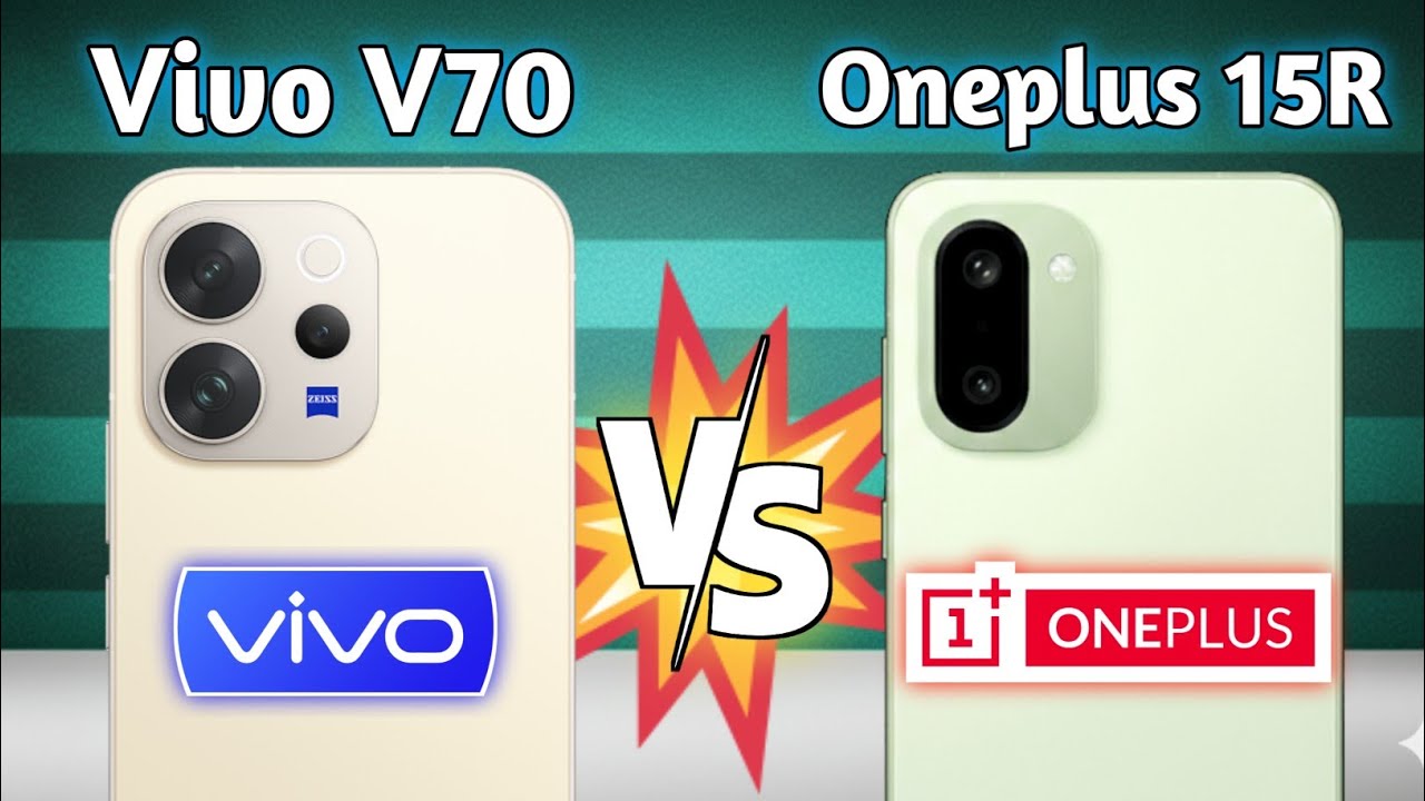 Vivo V70 vs OnePlus 15R 🔥 Full Specs Comparison | Camera, Performance & Battery 2026