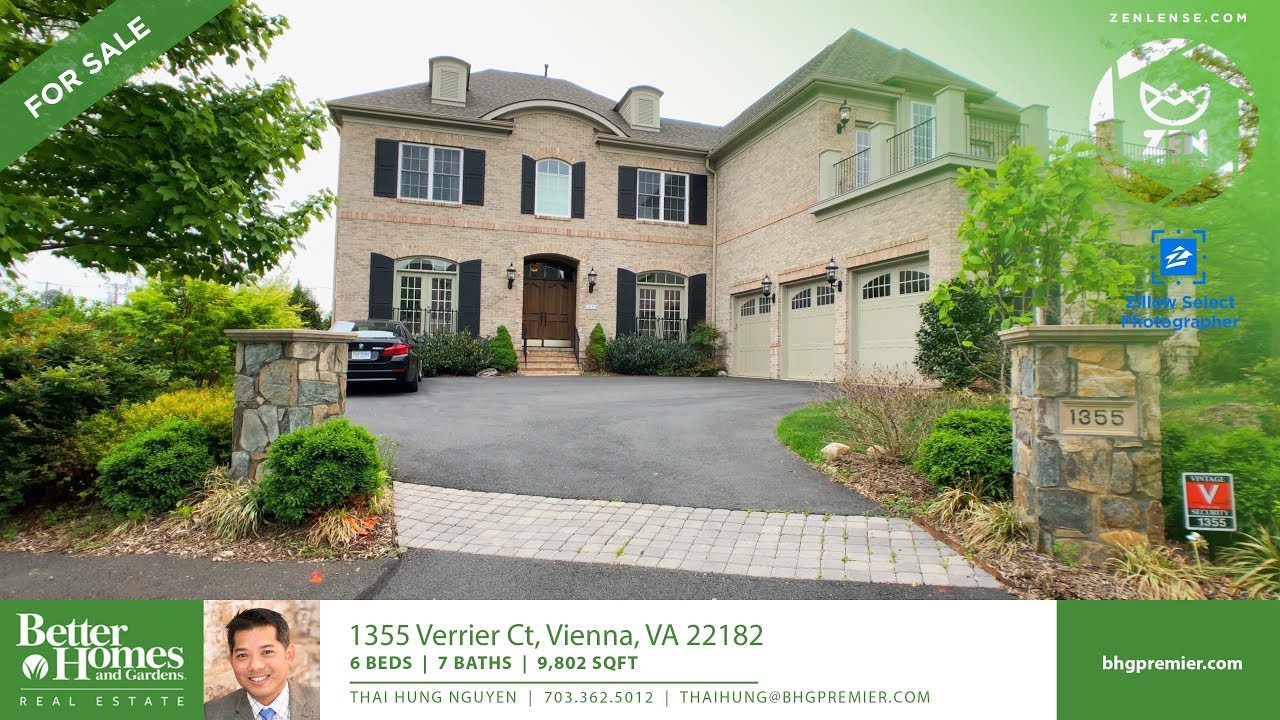Luxury home for sale: $1.8M @ 1355 Verrier Ct, Vienna, VA 22182 by Better Homes and Garden Premier