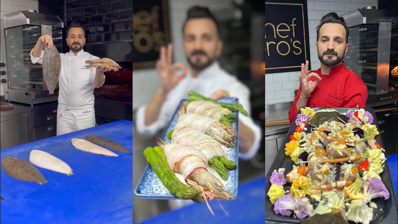Flounder fish new video 🐟 chef Faruk GEZEN