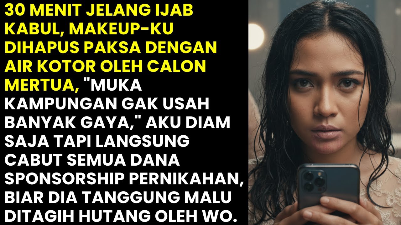 30 MENIT JELANG AKAD MAKEUP KU DIHAPUS AIR KOTOR - KULAKUKAN INI SAMPAI DIA HISTERIS DITAGIH HUTANG