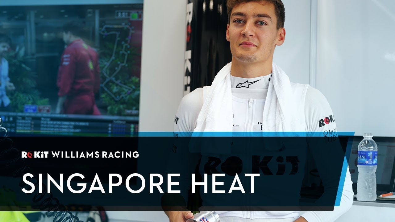How do the team & drivers cope with the heat in Singapore?