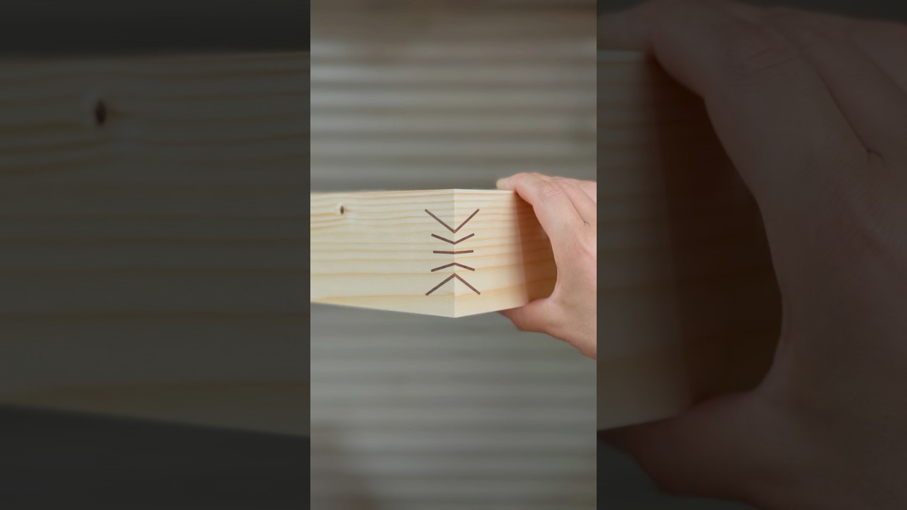 Radial Spline Miter Joint #shorts  #woodworking #diy