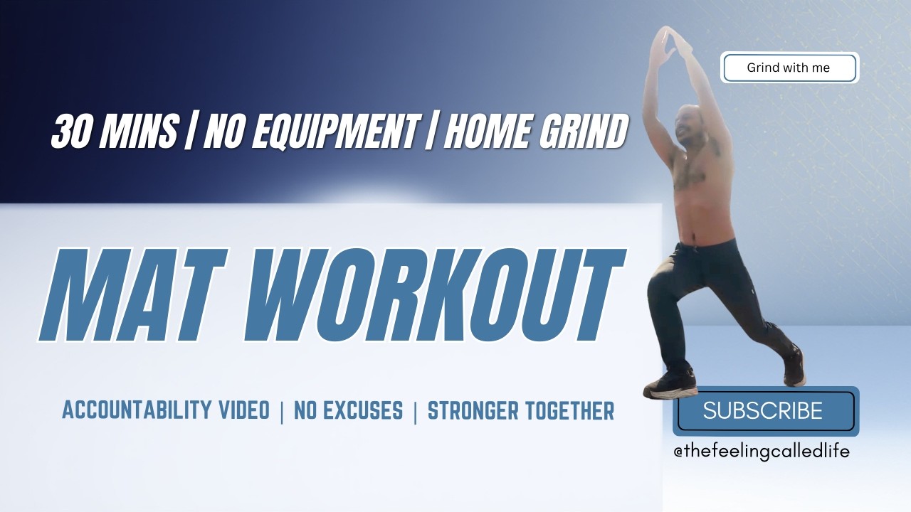 30 Mins, No Equipment , Workout, No Excuses Accountability Video. Grind with me !