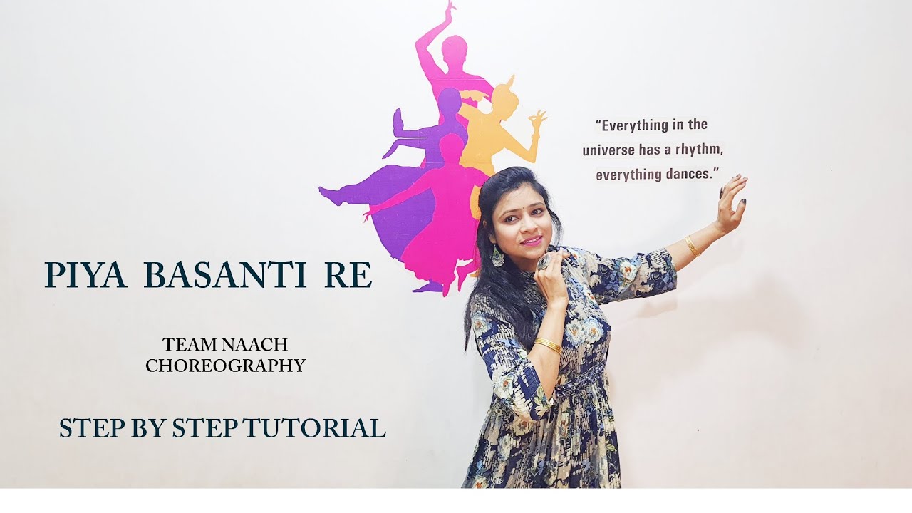 PIYA BASANTI RE DANCE TUTORIAL WITH MUSIC | TEAM NAACH CHOREOGRAPHY | WEDDING DANCE 
