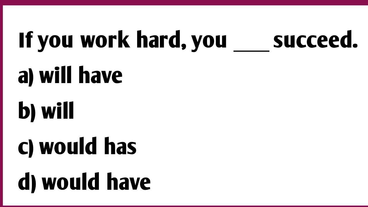 conditional sentences quiz 1