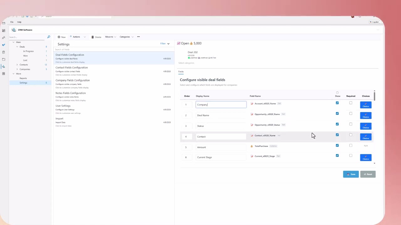 CRM for Outlook Customization