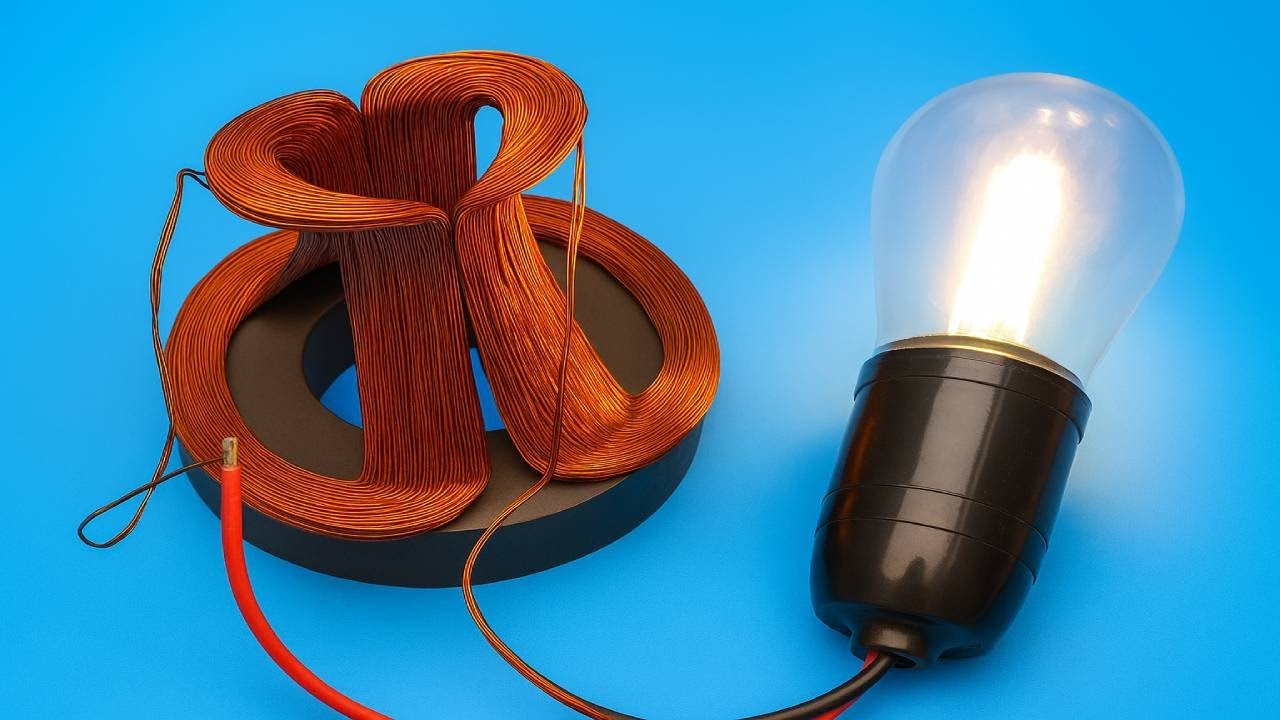 I Built a FREE 230V Energy Generator at Home Using Old Copper Wire 100%