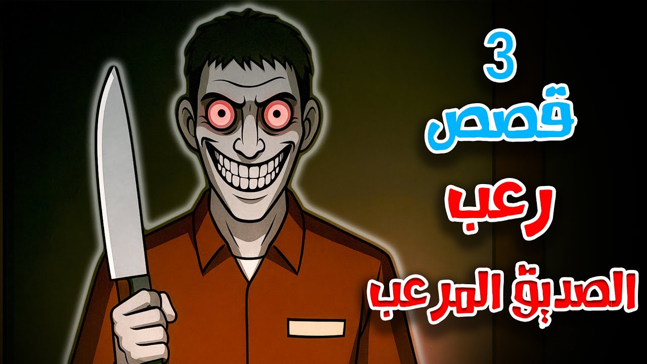 3 قصص رعب انيميشن عن الصديق المرعب و الزيارة الأخيرة | هلاوس الرعب