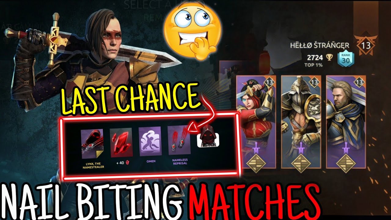 GIVEAWAY Last Chance🤯 | Aggressive 'INTENSE' Clash 🥵 | Shadow Fight 4 Arena