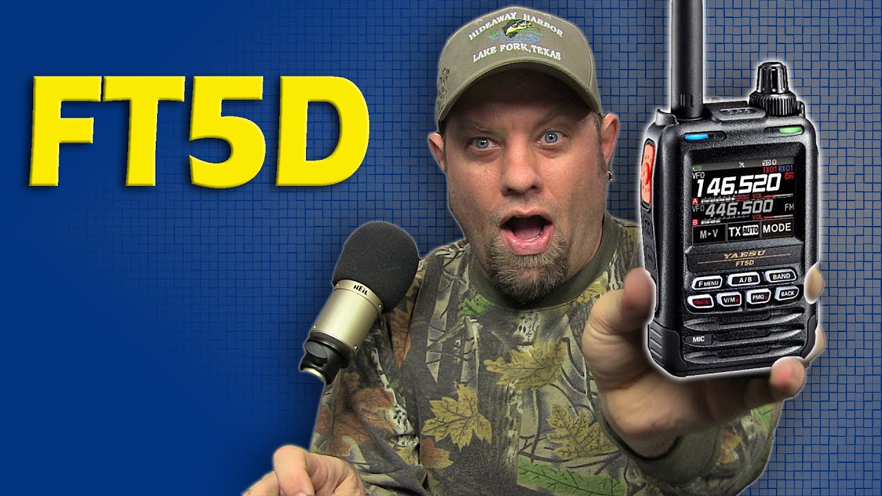 Распаковка портативной радиолюбительской радиостанции Yaesu FT5DR | Система Yaesu Fusion HT