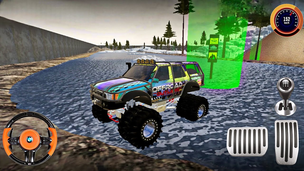 Monster Truck Extreme Offroad 😱 | Pani, Daldal, Patthar & Gun Firing | Offroad Outlaws |