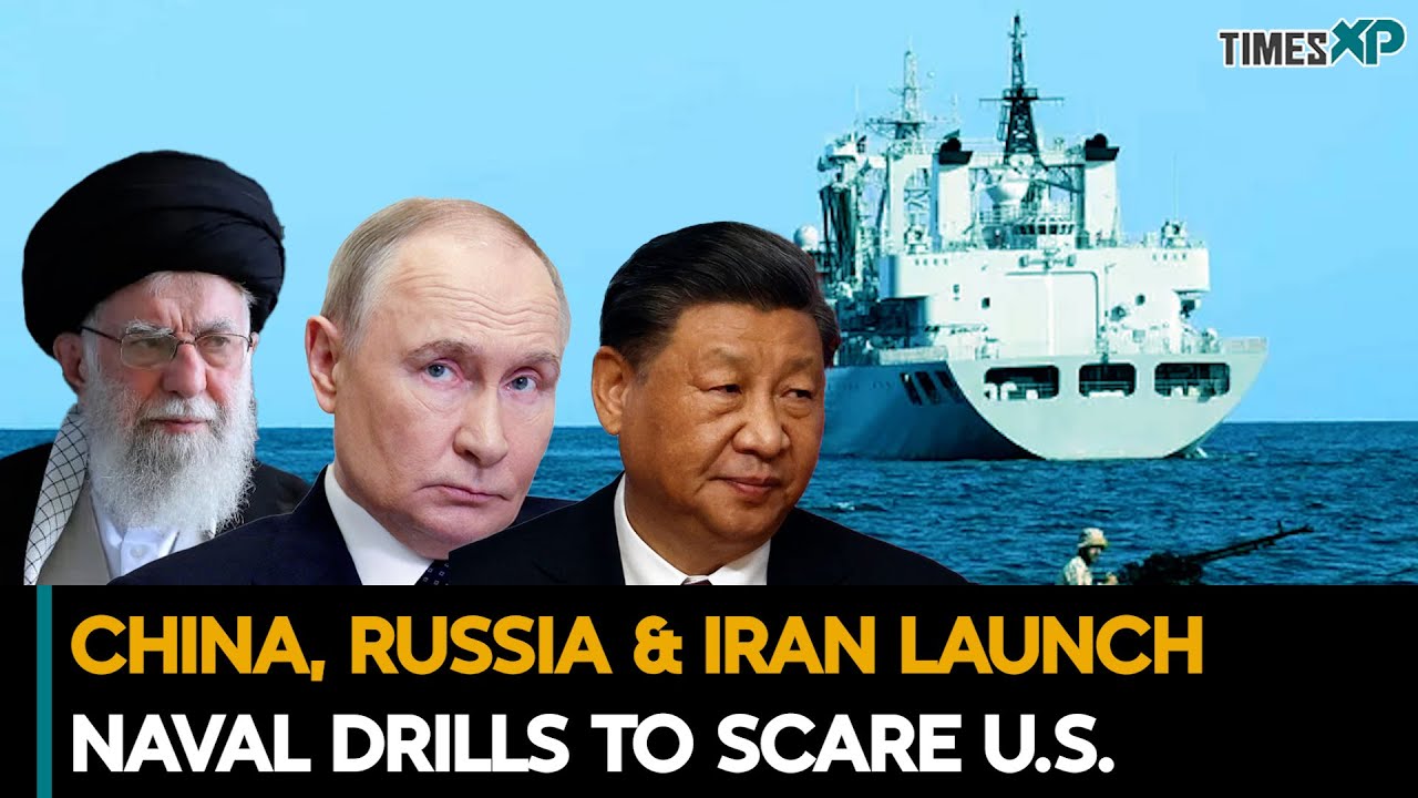 China, Russia and Iran Launch Joint Naval Drills To Scare U.S.| Iran-Israel War
