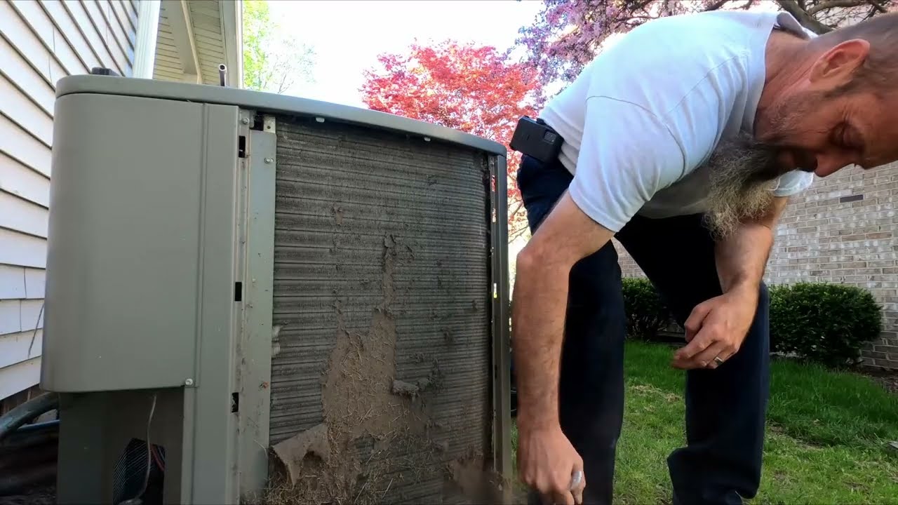 Cleaning A Very Dirty Lennox Condenser
