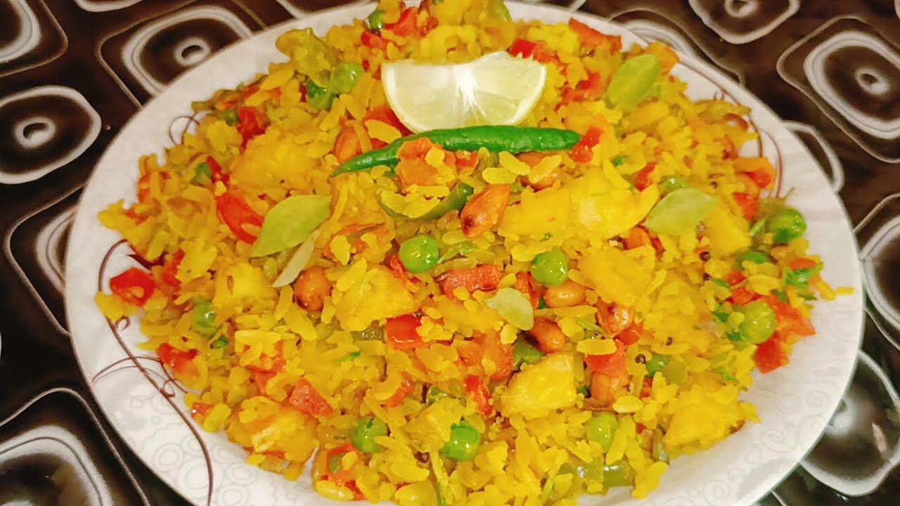टेस्टी और हेल्दी मिक्स वेज पोहा बनाने का सबसे आसान तरीका l quick and easy mix veg poha recipe l 