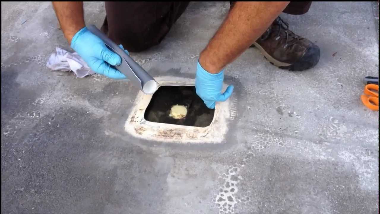 PVC Single Ply Roofing  Repair Under Welding Proceedure