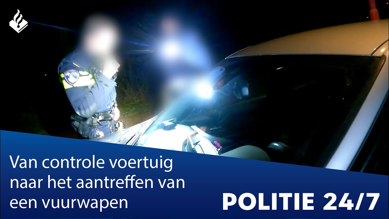 Controle voertuig vuurwapen aangetroffen | POLITIE 24/7