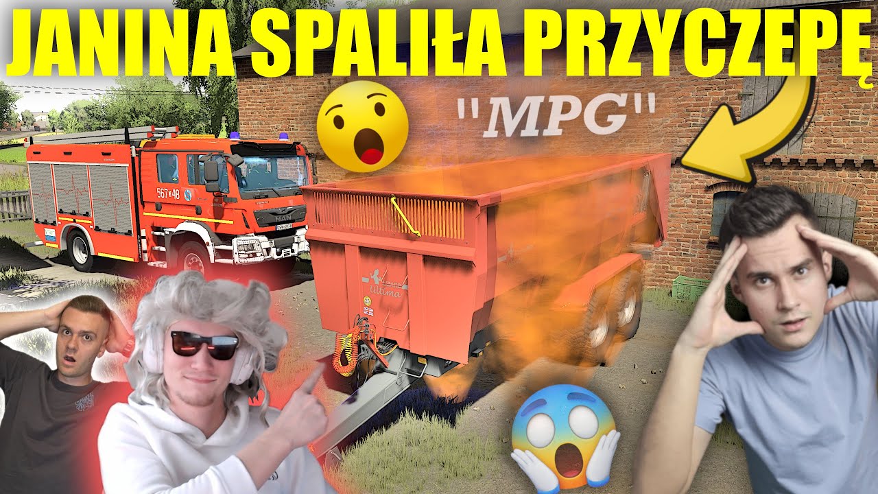 NIGDY JEJ NIC NIE POWIEM... 😭 JANINA SPALIŁA PRZYCZEPĘ KTÓRĄ CHCIAŁEM KUPIĆ 😱😭 🔵 